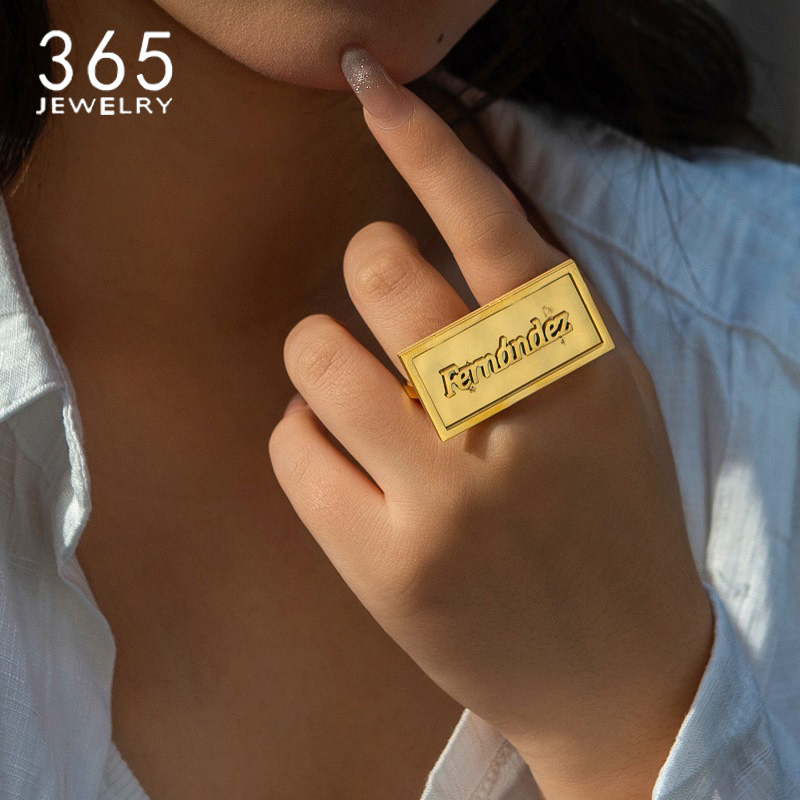 Initial Ring Custom - Anillos con nombre personalizado a la