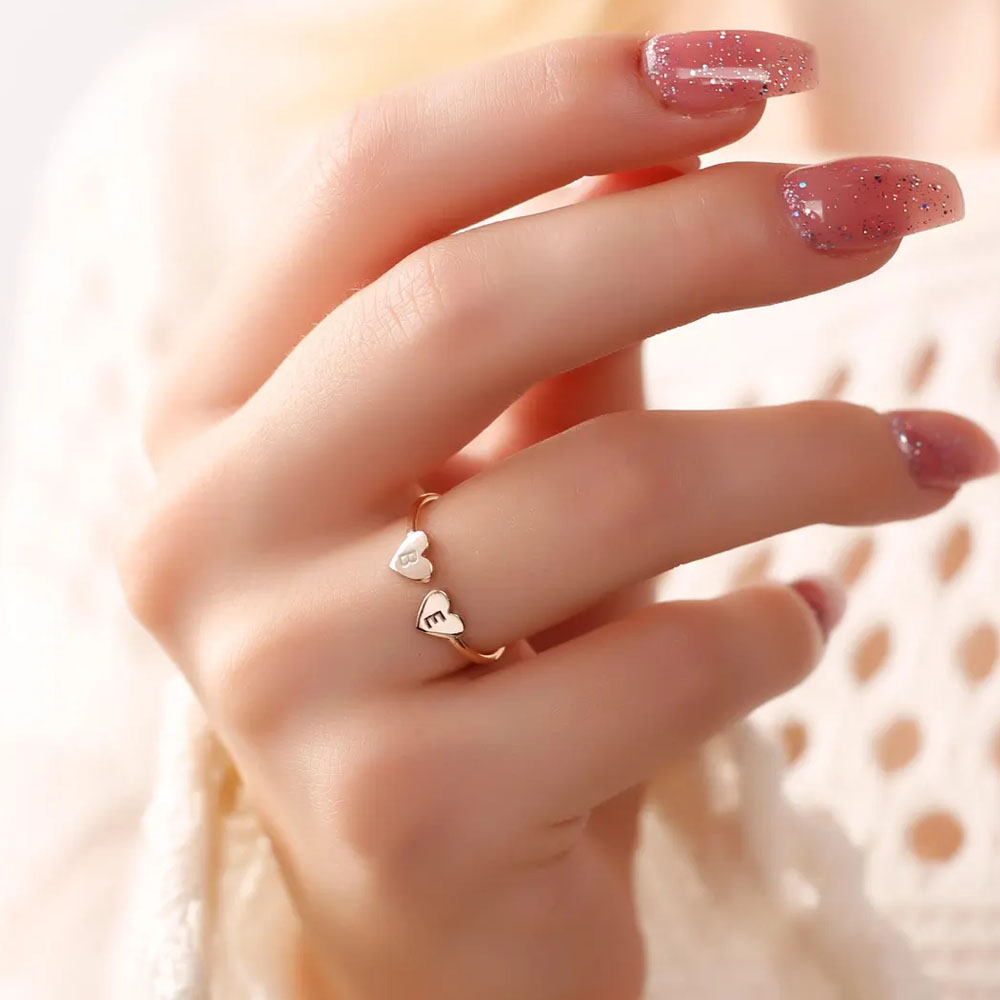 COOLTIME-Anillo con inicial de - Initial Ring Custom reseña y precio