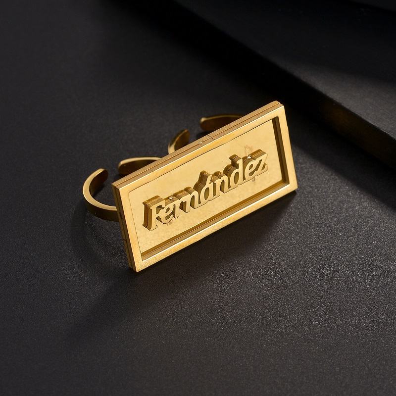 Anillos con nombre personaliza - Initial Ring Custom reseña y precio