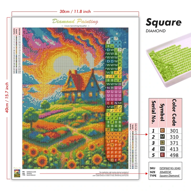 Cuadro de diamantes DIY con di - Photo Mosaic Print reseña y precio